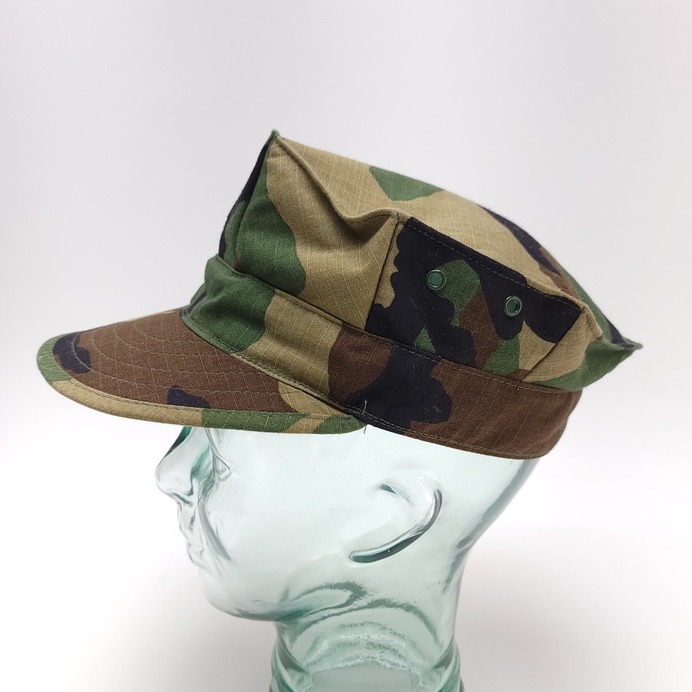 US Army Military Cap Utility Woodland Camouflage Pattern Type II‎ Small